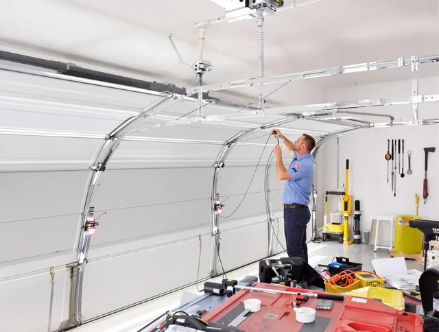 Garage door cable repair service by Old Saybrook Garage Door Repair in Old Saybrook